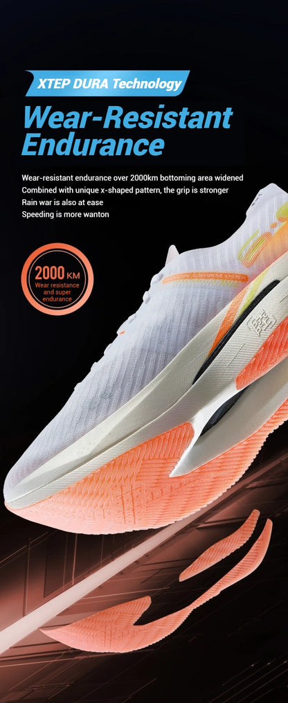 160X 6.0 Running Shoes Professional Marathon PB Carbon Plate For Men Cushioning Shock Absorption Sneakers 976319110057