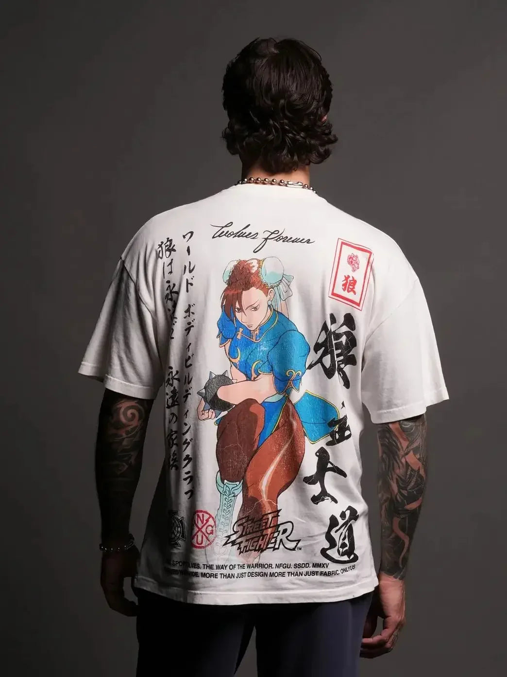 WOLVES CLUB STABILITY "PREMIUM" OVERSIZED TEE IN BLACK Summer Men's and Women's T-shirt Fashion Loose Printed Tops