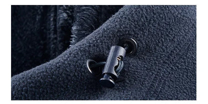 Winter Fleece Jacket Men Casual Thickened Wool Coat Athleisure Design Warm Fashion Hooded Jackets Snow Ski Suit Tactical Coat