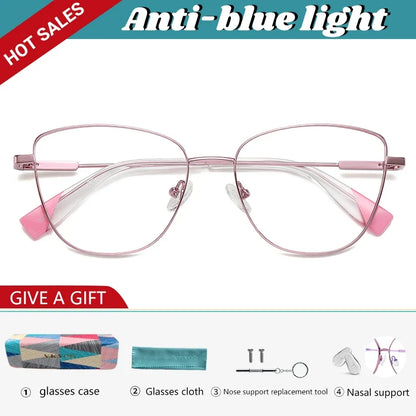 New Myopia Prescription Glasses Hyperopia Reading Glasses Women Anti Blue Light Computer Glasses Optical Eyeglasses Frame