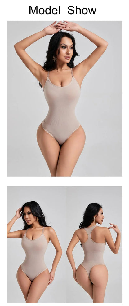 Seamless Shapewear Bodysuit Women Fajas Colombianas Full Body Shaper Thong Soft Tummy Control Butt Lifter Slimming Underwear