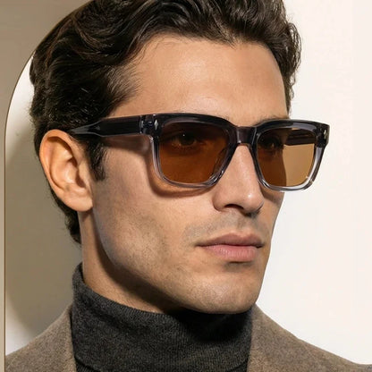 New Retro Square Polarized Men and Women Sunglasses Fashion Trend Big Size Driving Travel UV Protective Glasses
