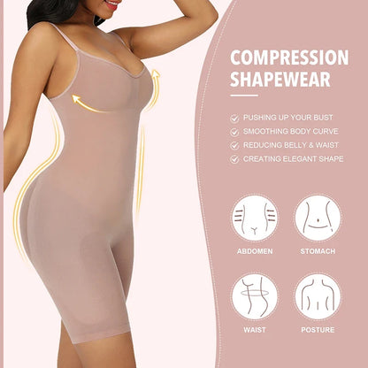 Women Colombianas Corset Slimming Butt Lifter Full Body Shaper Seamless Bodysuit Compression Open Crotch Push Up Shapewear