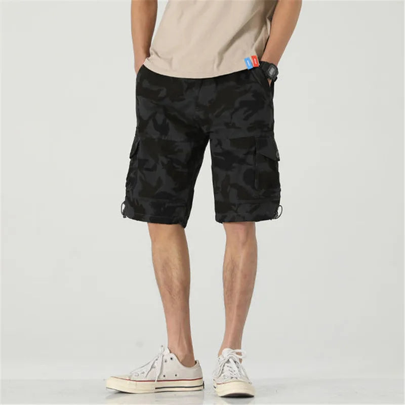Summer Shorts Men's Casual Knee Pants Sports Outdoor Cargo Pants Camouflage Shorts Man Clothes Homme Work Pants