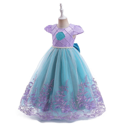 2026 Girls Birthday Mermaid Shell Dress Children Christmas Ball Gown Ariel Costume Halloween Cosplay Princess Siren Robes Dress