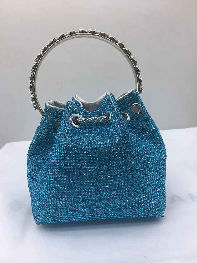 Crystal Shiny Rhinestones Diamond Evening Bag Wedding Party Clutch Purse Luxury Fashion Women Handbag Shoulder Crossbody Bag