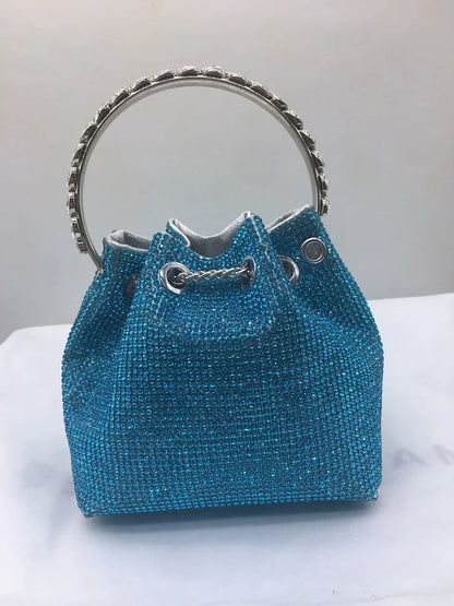 Crystal Shiny Rhinestones Diamond Evening Bag Wedding Party Clutch Purse Luxury Fashion Women Handbag Shoulder Crossbody Bag