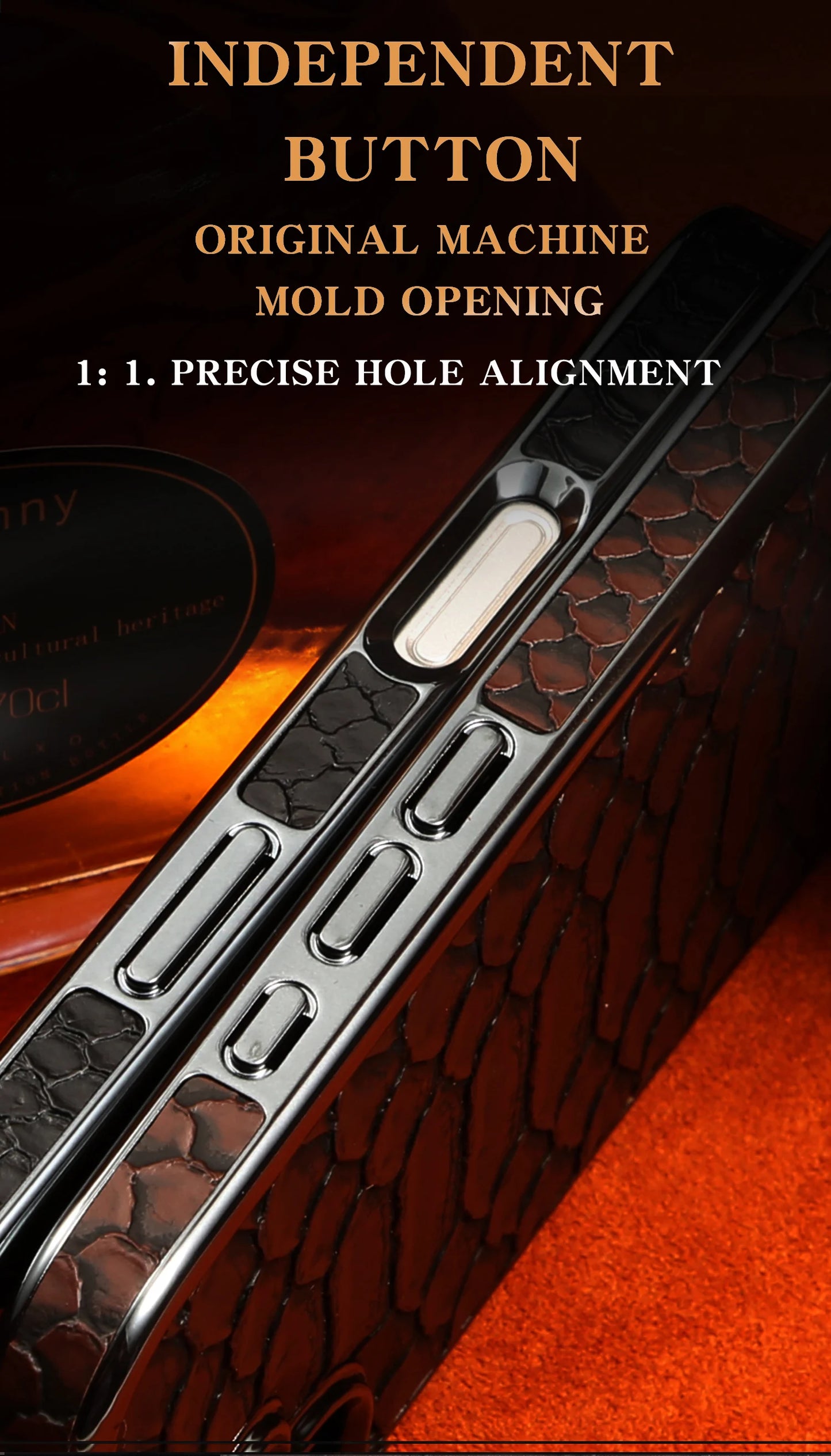 Luxurious And Stylish Snake Patterned Leather Phone Case, For IPhone 17 16 15 Pro Max 17Air Protective Case, With Flannel Lining