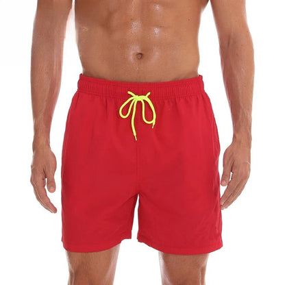 Men's Quick Dry Beach Shorts Summer Breathable Water-Resistant Effect Sports Casual Shorts Male Swimming Surfing Shorts New
