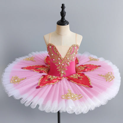 Princess Performance Fairy Tutu Kids Clothes Ballet Leotards for Girls Dress Stage Costumes Dance Wear Summer Children Clothing
