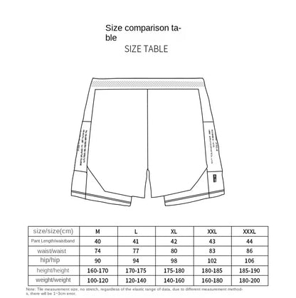 Men's Gym Shorts 2 in 1 Quick Dry Running Shorts Basketball Jogger Summer Fitness Workout Short Pants Bodybuilding Activewear