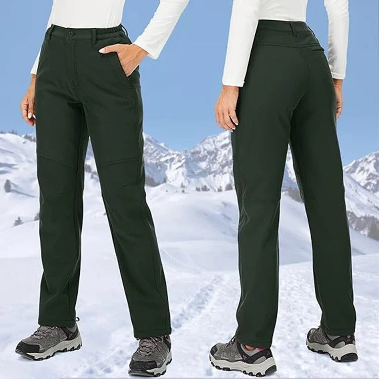 Windproof Thermal Pants for Women, Soft Trousers for Hiking, Camping, Outdoor Sports, Mountain Climbing, Travel, Winter