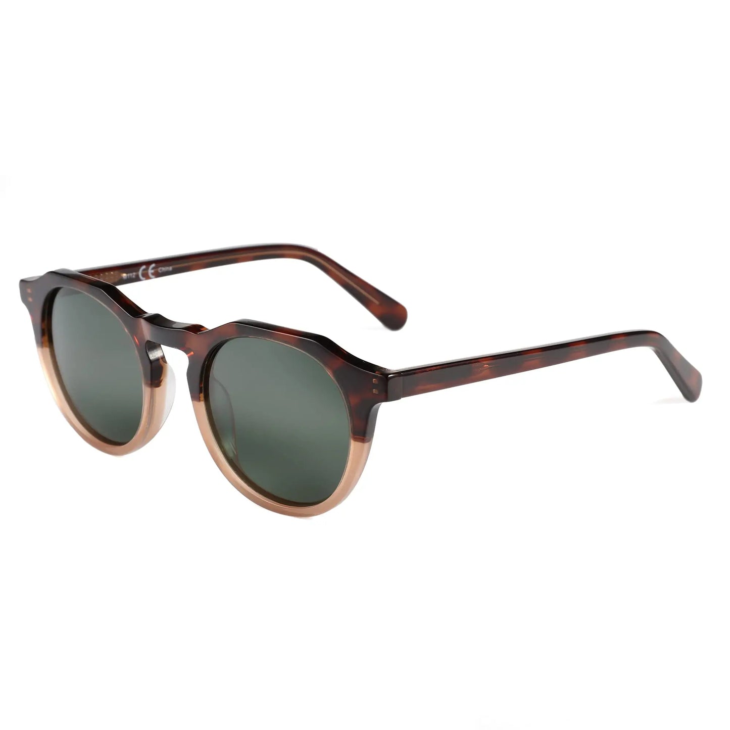Vintage Round Polarized Sunglasses for Men Women UV400 Protection Sun Glasses