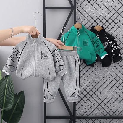 New Spring Autumn Baby Clothes Suit Children Boys Jacket Pants 2Pcs/Sets Kids Girls Clothing Infant Costume Toddler Tracksuits