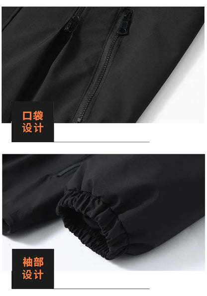 10XL 12XL Plus Size Windbreaker Men Waterproof Jacket Solid Color Black Windbreaker Coats Male Big Size Outdoor Outerwear