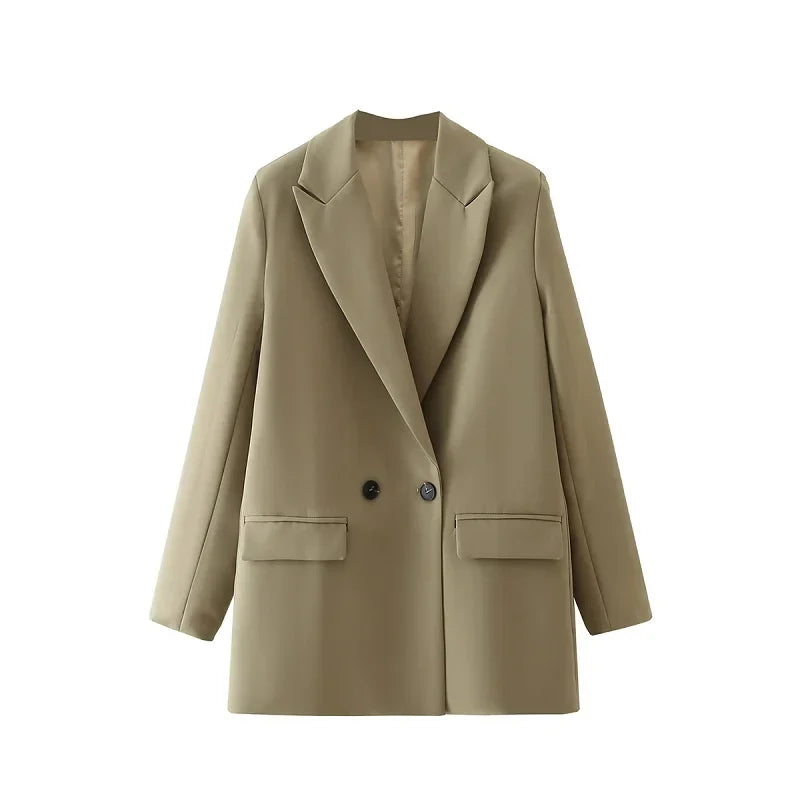 2025 Women's Blazers New Office Casual Blazer Woman Straight Outerwears Fashion Women's Tailoring Blazers for Women Coats