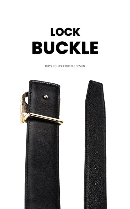 Men's Leather Belts Brand Cowskin Belt Top Quality Men Belt Luxury Designer Leather Belts Metal Buckle Male belts 3.8CM