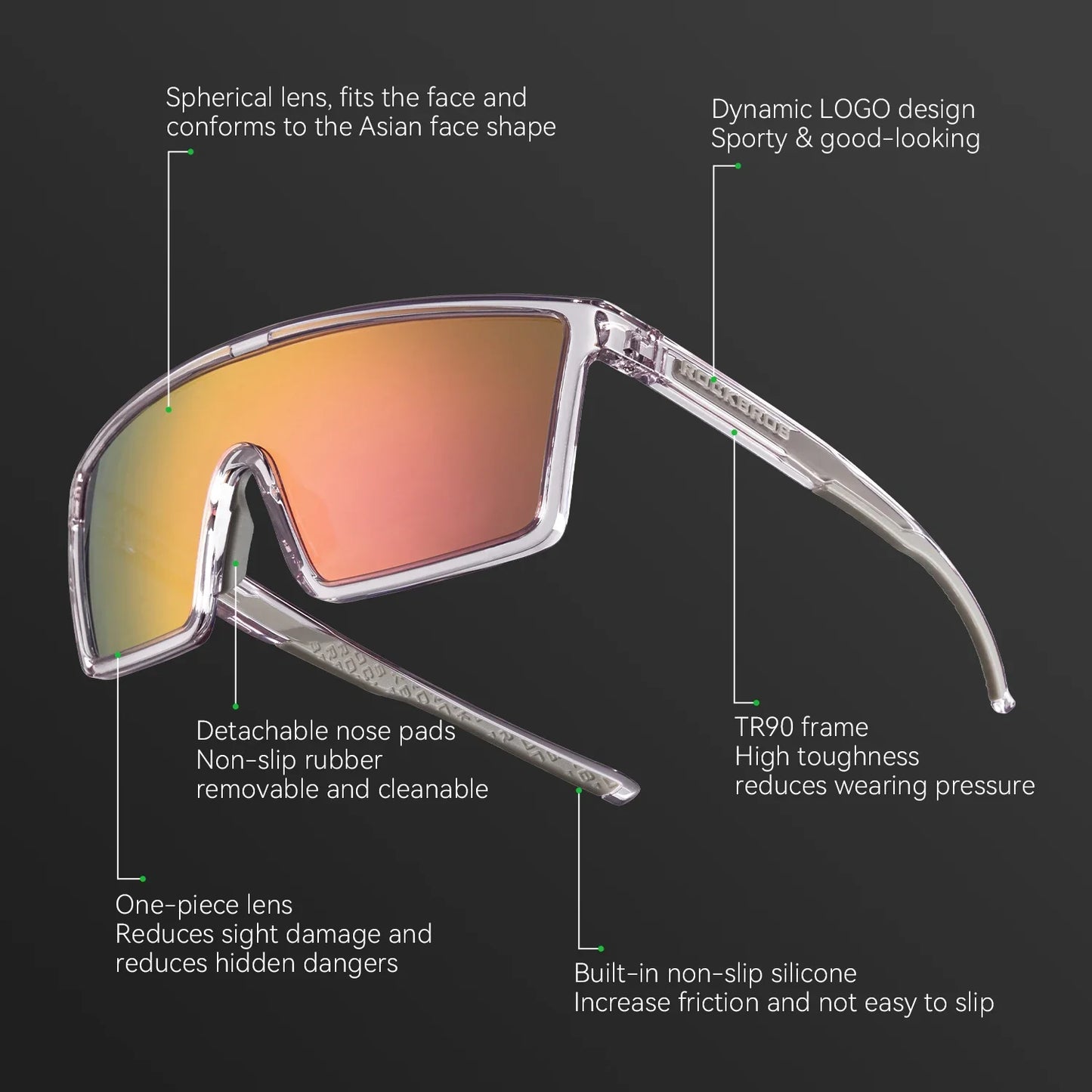 Cycling Sunglasses Polarized Photochromic MTB Bike Road Windproof Eyewear Outdoor Sports UV400 Bike Lightweight Goggles