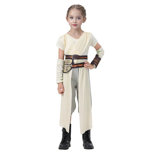 Girls Galaxys Edge Skywalker Warrior Suit Full Set Outfit Halloween Cosplay Costume