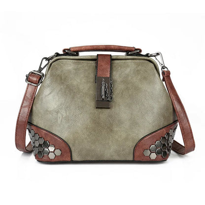 Women's Shoulder Bag Women's Handbag Fashion Purse Vintage Leather Bag Large Capacity Handbag Inclined Shoulder Bag Mom's Bag
