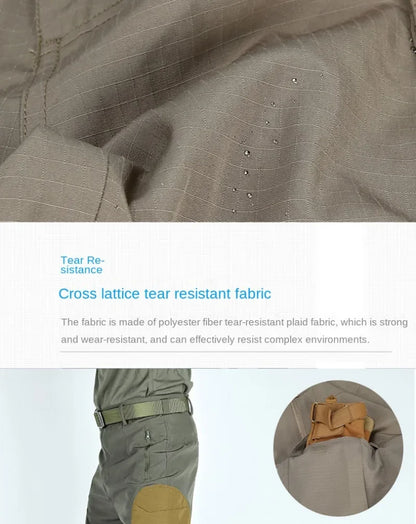 Summer Quick Dry Men Pants Thin Hunting Tactical Cargo Pants Multi-Pocket Loose Long Trousers Lightweight Hiking Work Pant