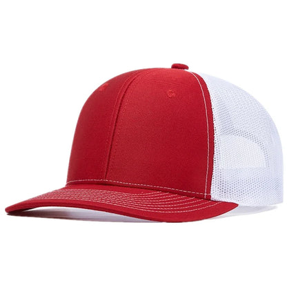 Hot Sale Unisex Cap Slight Curved Brim Style Trucker Hat  Men & Women Casual Outdoor Breathable Summer Cap