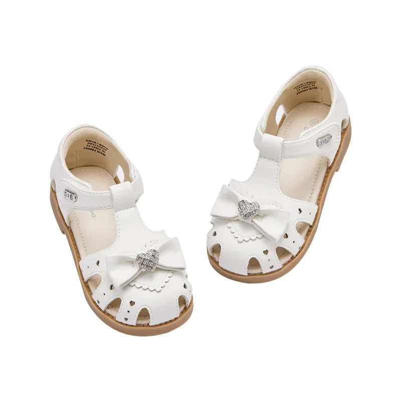 Baby Girls Sandals Summer Lovely Soft Leather Shoes Children's Princess Crystal Shoes Party Outdoor Cool DB2252034