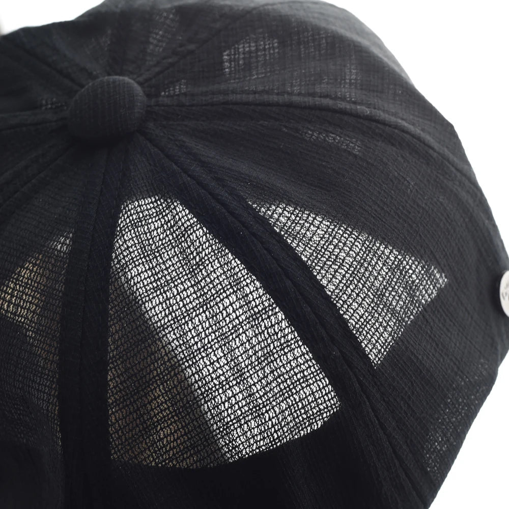 Spring Summer Breathable Mesh Newsboy Caps Men Woman Casual Beret Flat Ivy Cap Soft Solid Driving Fashion Peaked Cap Unisex