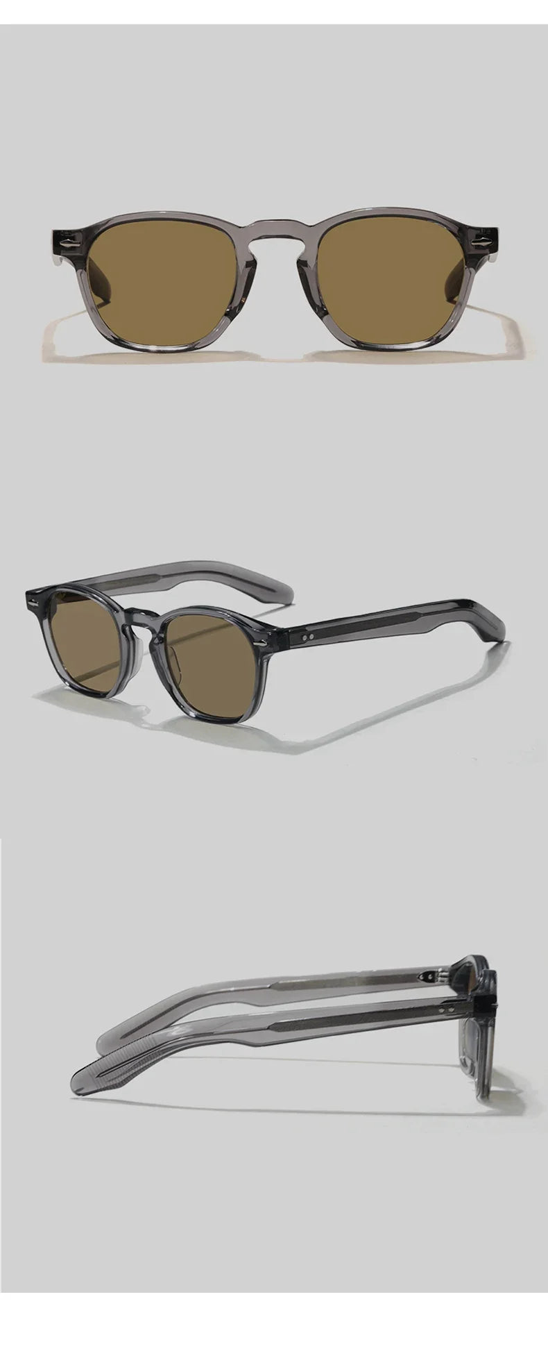 Fashion Top Quality Luxury Brand Women Sunglasses ZYZEPH Square Design Acetate Retro Men Outdoor Driving UV400 SUN GLASSES