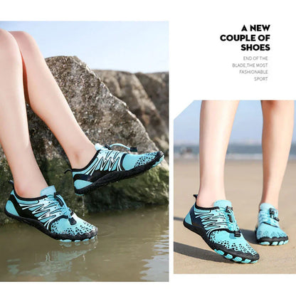 Men Women Barefoot Outdoor Aqua Shoes Couple Quick-drying Wading Beach Swimming Fitness Cycling Sports Water Sneakers
