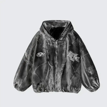 Autumn Winter New Men's Tide Original Design Techwear High Street Fashion Trend Vintage Jacket Chic Casual Coats Ins HK6132