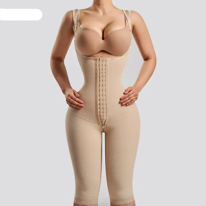Fajas Colombianas Women Long-pants Full Body Shapewear Postpartum Waist Trainer Shaper Post Liposuction Tummy Control Bodysuit