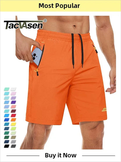 Below Knee Length Summer Waterproof Shorts Mens Quick Drying 3/4 Capri Pants Hiking Walking Sports Outdoor Nylon Shorts