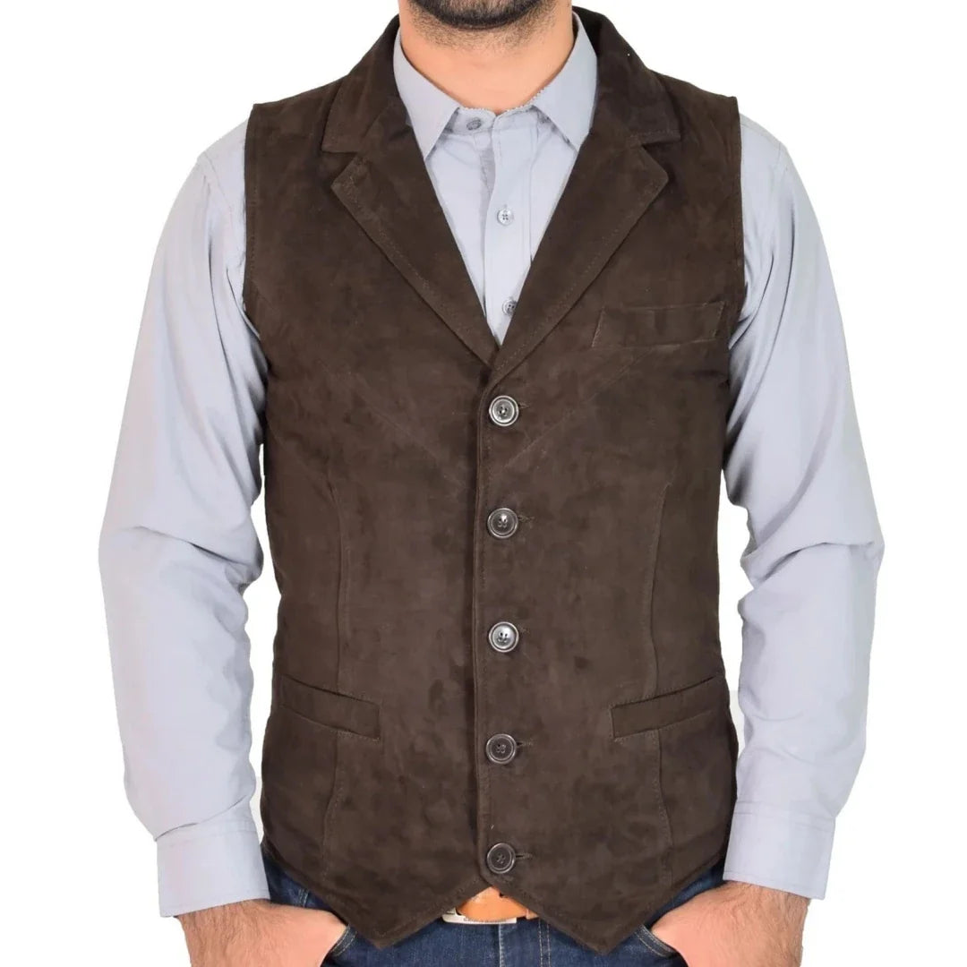 Men Vest Orange Velvet With Lapel Single Button Waistcoat For Wedding Banquet Business Office Casual Daily Work Men Suit Vest
