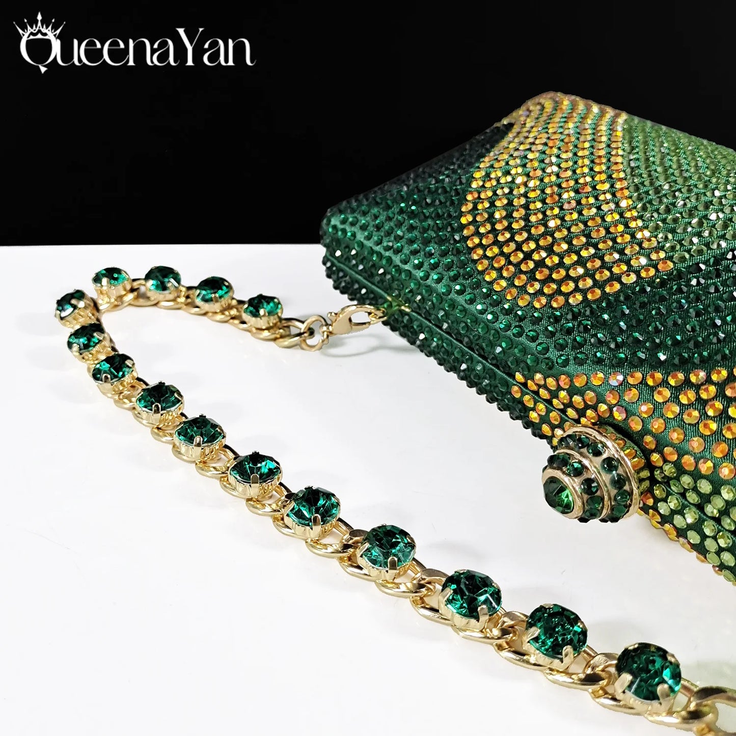 Festive Elegance Spot Goods Dazzling Heels and Chic Long Bag Clutch Perfect Combination Of Shoes And Bag for Special Occasions