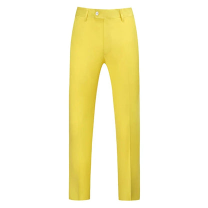 2026 New Men's Middle Waist Pants, 25 Color Choice, Elegant Office Men Trouser, Modest Green Pink Yellow Asian Size M-6XL