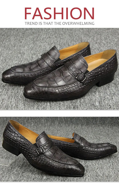 Men Genuine Leather Oxford Shoes|Formal&Casual Dress Shoes|Comfortable Driving Shoes|Handcrafted Men's Business & Party Footwear