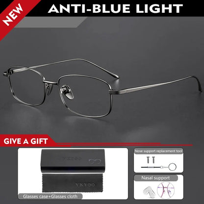Ultra-light Women's Small Frame Geometric Design Men's Anti-blue Light Glasses Can Be Customized Prescription 8027