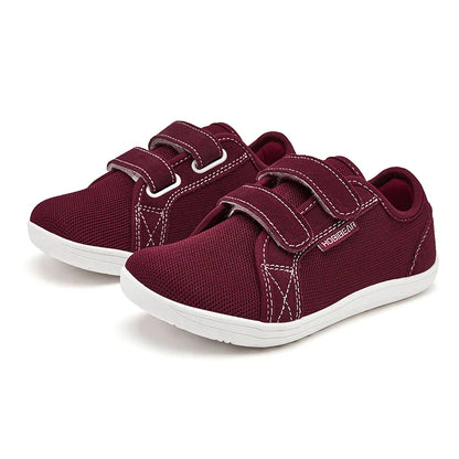 Kids Mesh Barefoot Shoes Little/Big/Kid Wide Toe Minimalist Sneakers Lightweight Hook Loop Breathable Casual Shoes