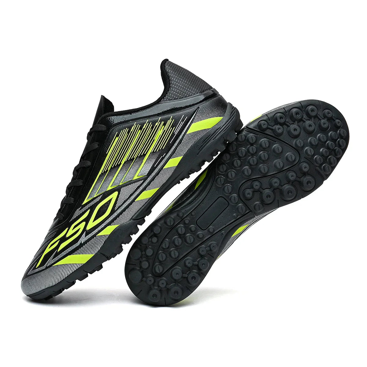 TF Soccer Cleats Men Women Kids PU Synthetic Upper Rubber Outsole Wear-resistant Non-slip Training Shoes