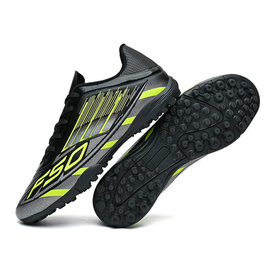 TF Soccer Cleats Men Women Kids PU Synthetic Upper Rubber Outsole Wear-resistant Non-slip Training Shoes