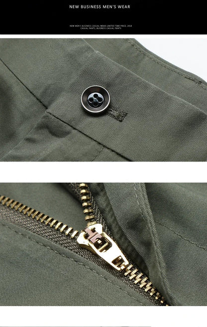 2026 Summer Thin Korean Style Business Casual Trousers for Men Stretch Soft Straight Leg Loose Fashionable Casual Pants Male