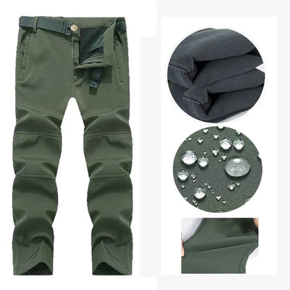 Men's Autumn Winter SoftShell Fleece Jackets Male Hood Windproof Coat Fishing Hiking Camping Climbing Skiing Warm Pants Trousers