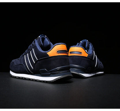 High Quality Men's Sneakers Leather Casual Shoes Autumn 2024 New Breathable Men Shoes Tenis Male Flat Shoe Zapatillas Hombre