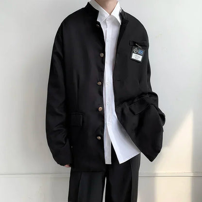 Spring Men's Casual Jacket Small Suit Japanese Style DK Uniform Student Coat Gakuran Youth Fashion Clothing