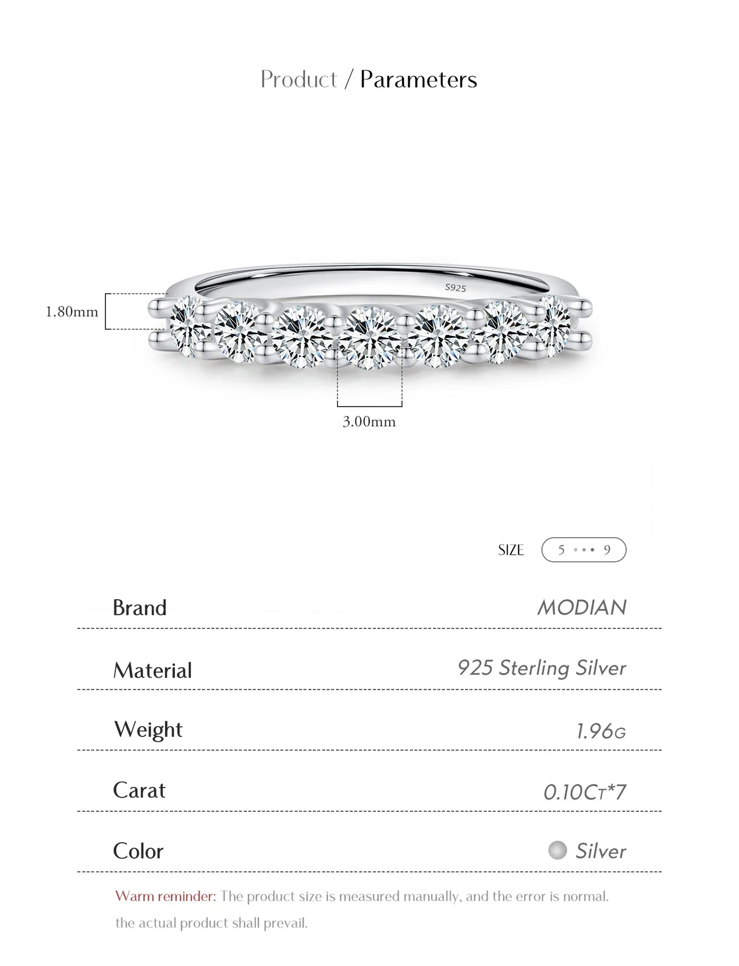 Moissanite Wedding Band 925 Sterling Silver Ring Platinum Plated Lab Diamond Stackable Crown Jewelry For Women Gifts