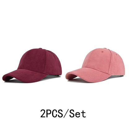 Fashion Baseball Caps For Men Women Autumn Winter Solid Retro Snapback Hip Hop Hat Unisex Street Adjustable Sun Visor Caps