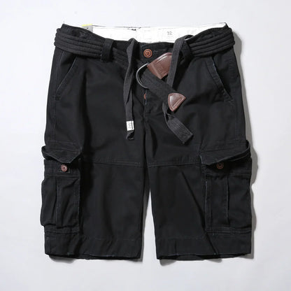 Cargo Short Men 2024 Fashion Luxury Brand Designer Summer Quality Breeches Bermuda Male Cotton Multi Pocket Retro Casual Shorts