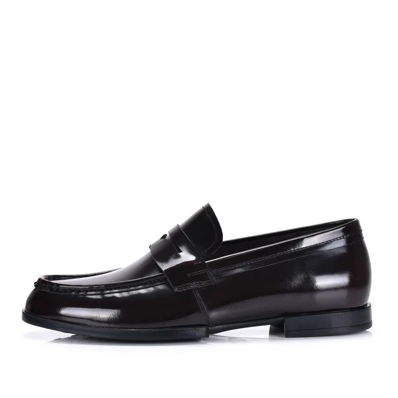 Luxury Slip On Dress Shoes Men Genuine Leather Italian Loafer Shoes For Men Black Patent Leather Formal Oxford Men Wedding Shoes