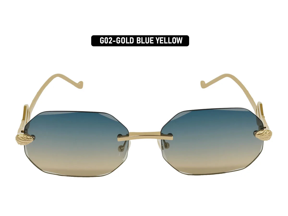Fashion Rimless Sunglasses Women 2026 Oval Glasses Luxury UV400 Protection Dropshipping Lentes De Sol Mujer Lunette Soleil Femme